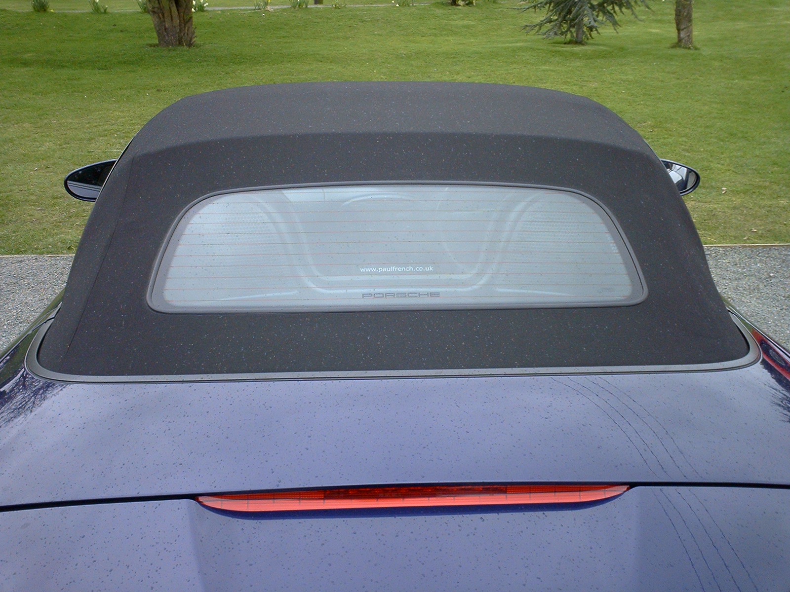 Porsche Boxster glass window roof conversion